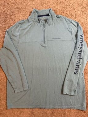 Vineyard Vines Men’s 1/4 Zip Pullover Size XXL Blue/green Color